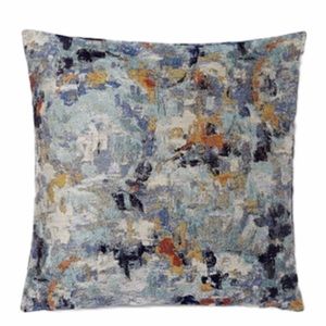 West Elm Watercolor Tapestry Pillow Cover 20” Sq